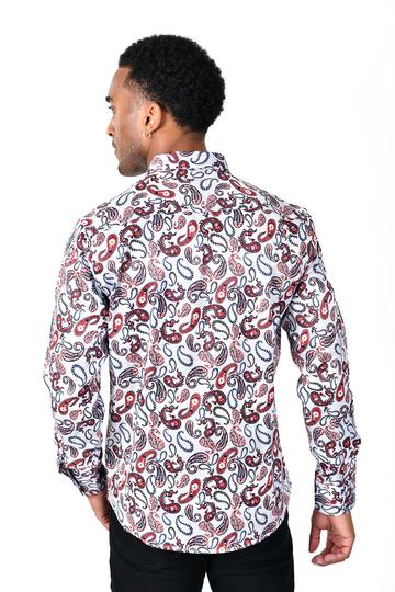 Vassiri By Barabass Long Sleeve Shirt Red
