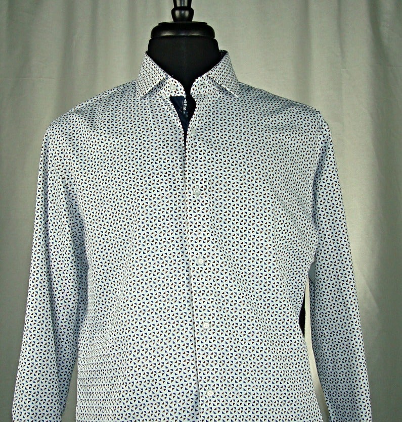 LANZZINOISLP099 L-S 100% COTTON SHIRT WHITE