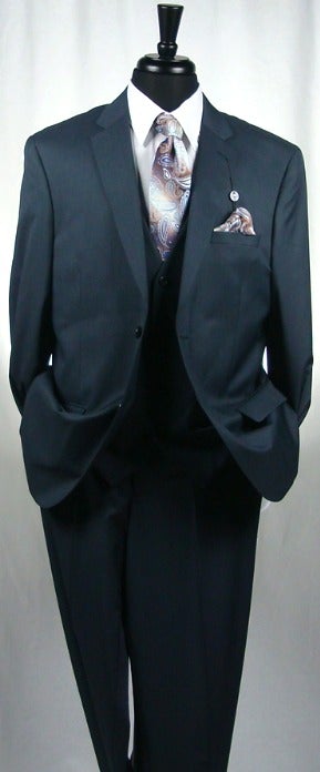 CARAVELLI I S69012V-SBL-VESTED SUIT
