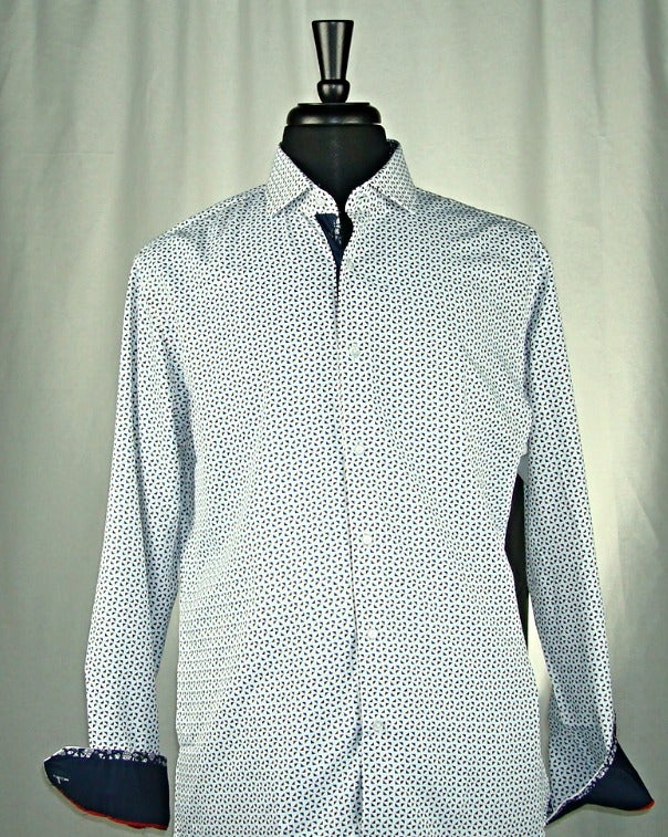 LANZZINOISLP099 L-S 100% COTTON SHIRT WHITE