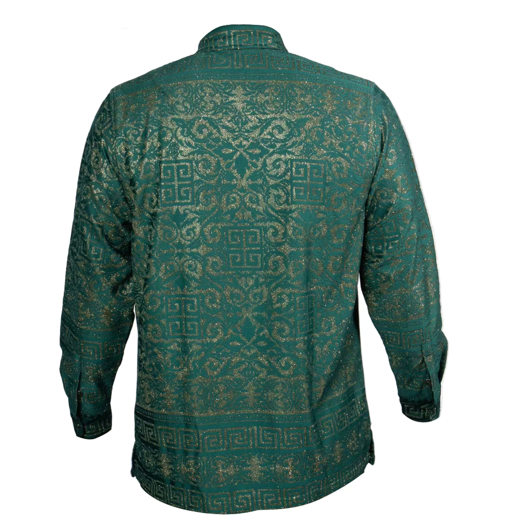 Prestige LACE-490 Long Sleeve Lace Shirt Green