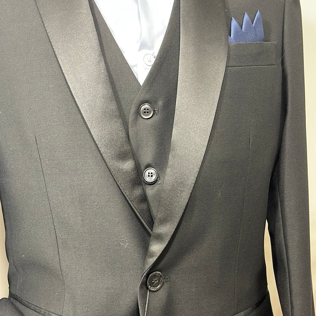 Alberto Cardinali TX-88 Slim Fit 3pcs Tux Black