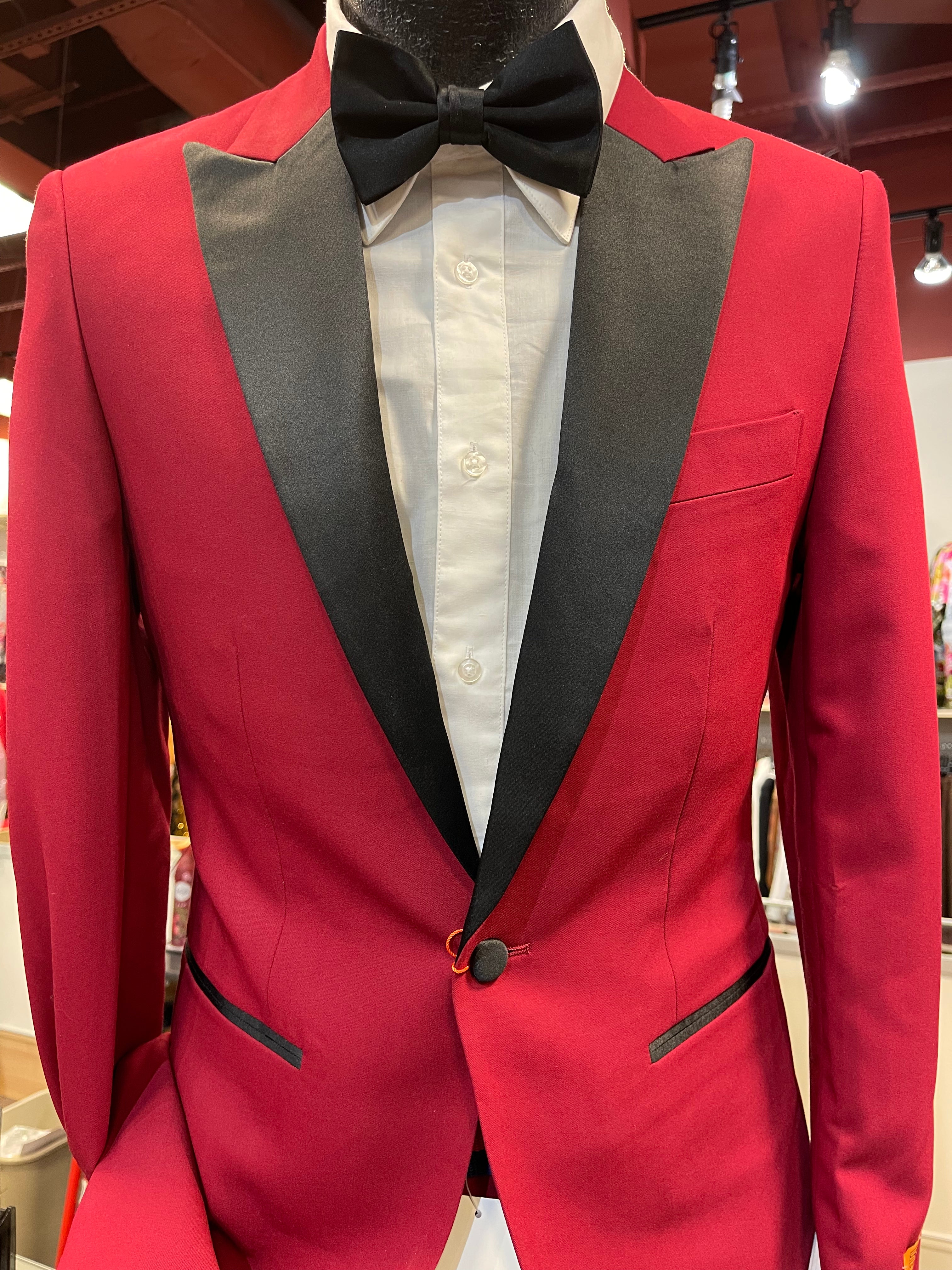 Steven Land SL55-152 Slim Fit Tux Red