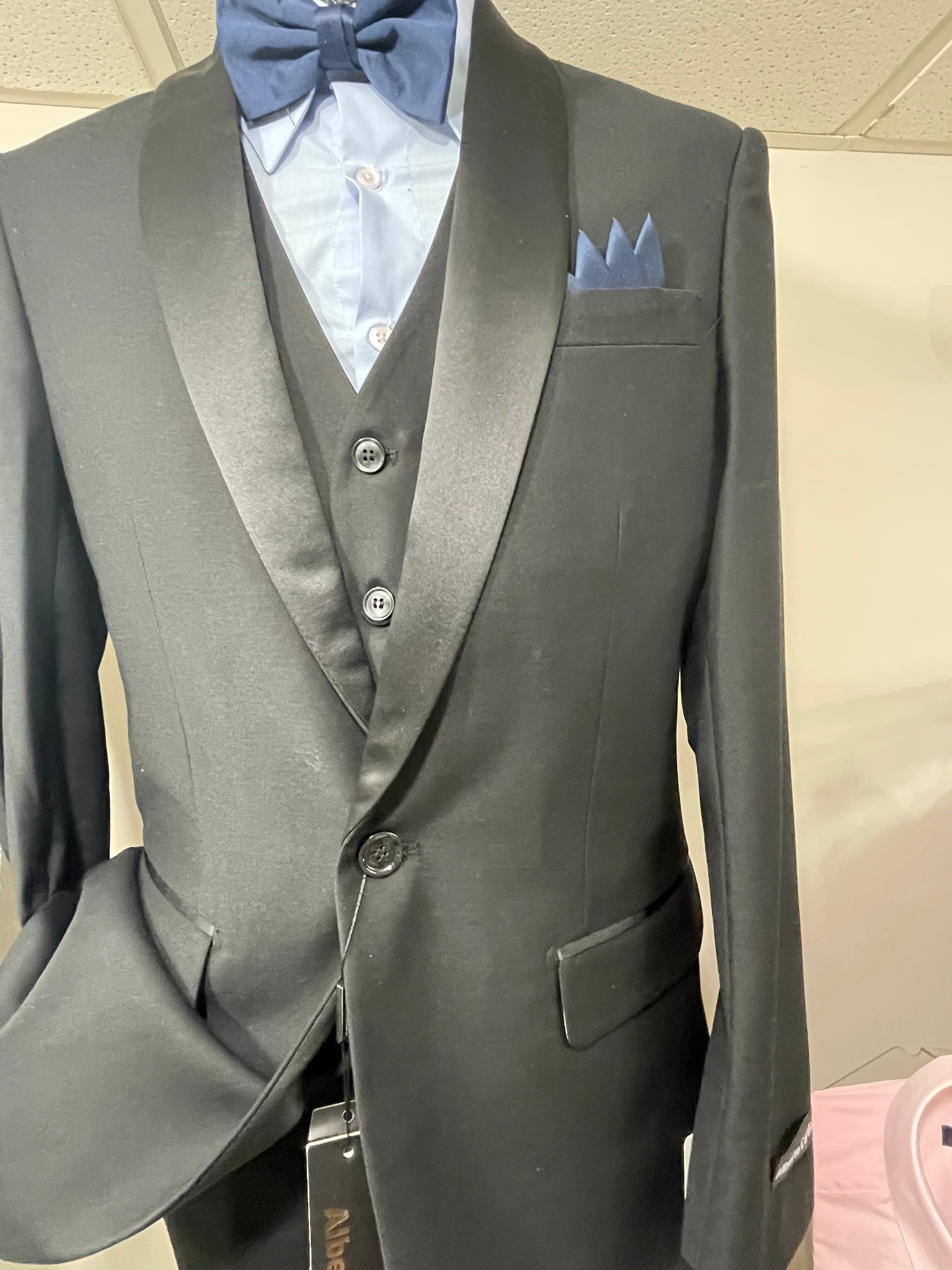 Alberto Cardinali TX-88 Slim Fit 3pcs Tux Black