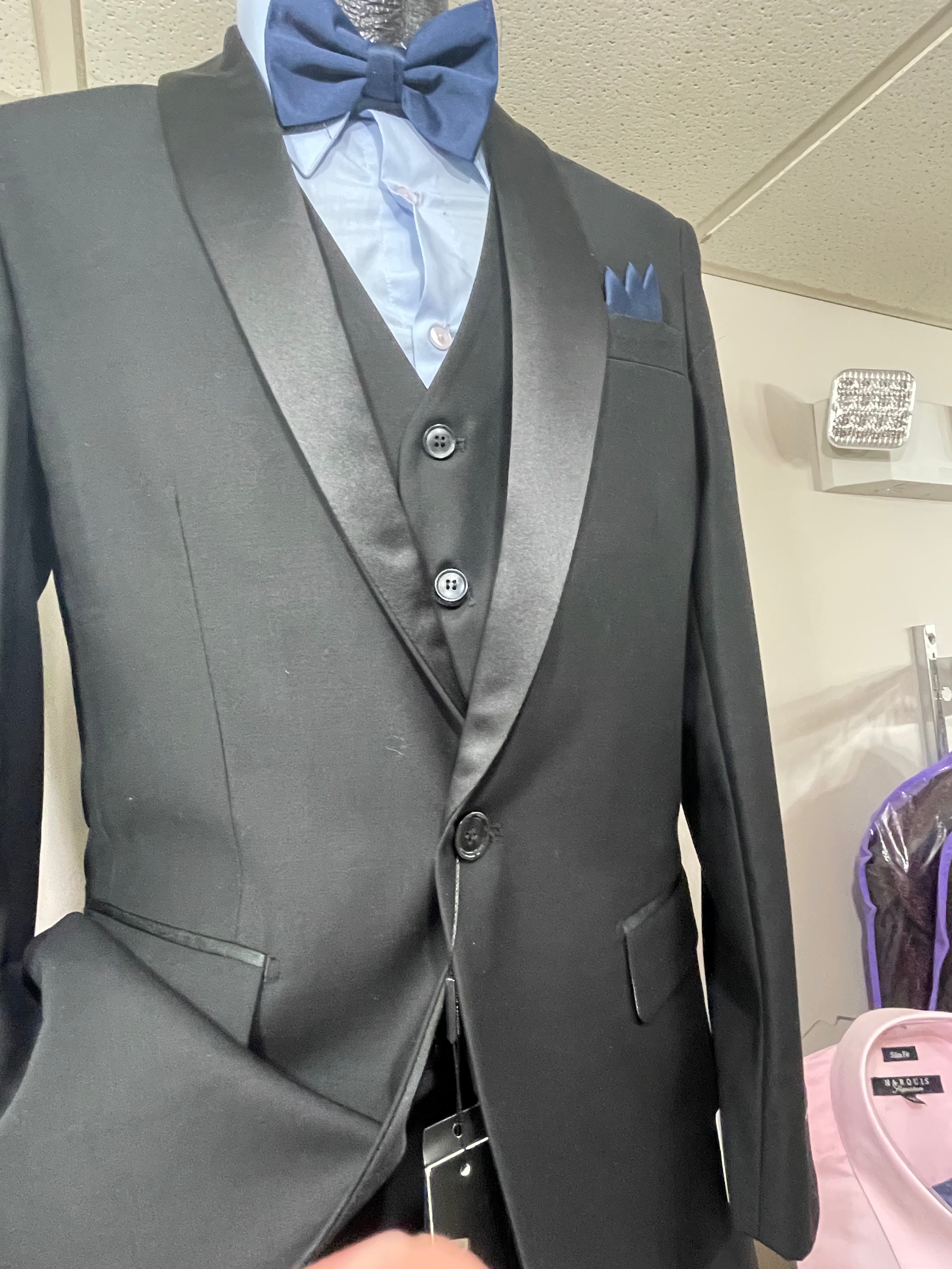 Alberto Cardinali TX-88 Slim Fit 3pcs Tux Black