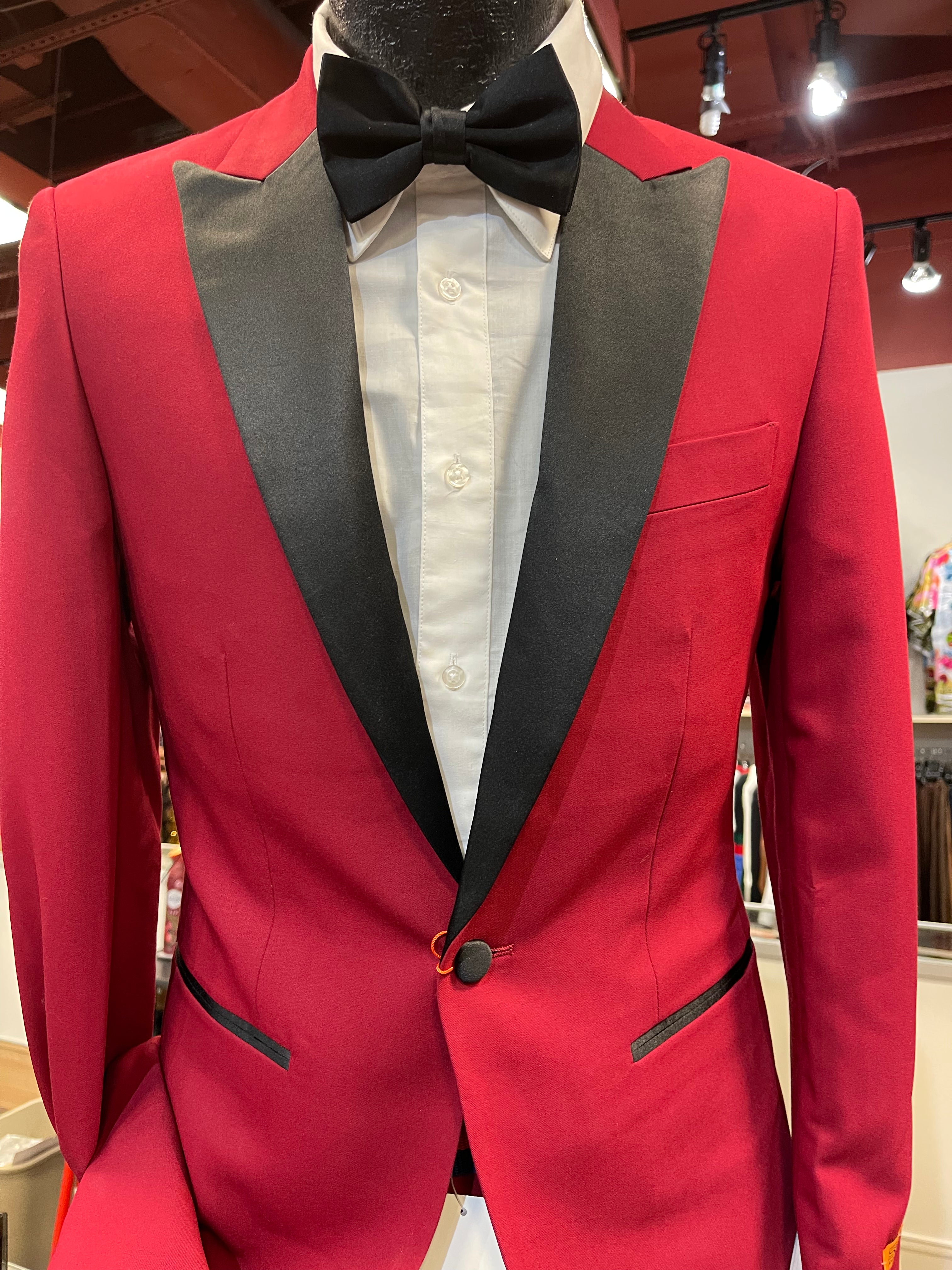 Steven Land SL55-152 Slim Fit Tux Red