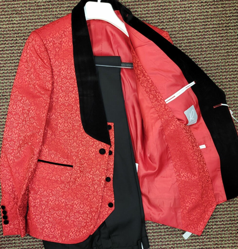 Rossi Man Smoking Tux RM1448 Red