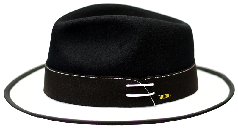 Bruno Capleo OU-852 The Outcast Fedora Black/White