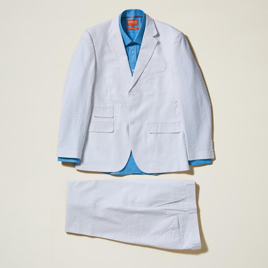 Inserch SU660114 Seersucker Jacket White