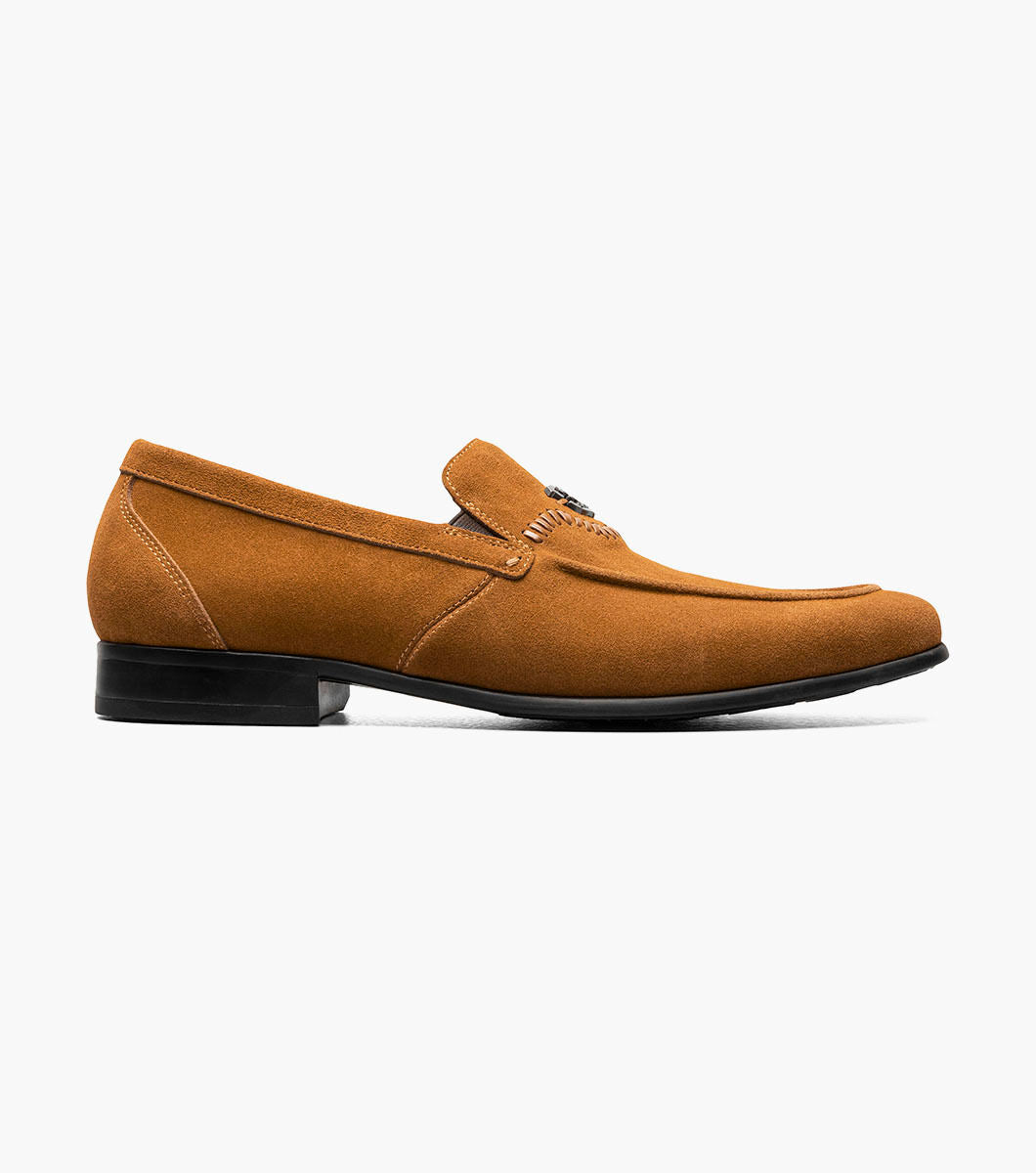 Stacy AdamsQuincy 25602-244 Moc Toe Bit Slip On Tan