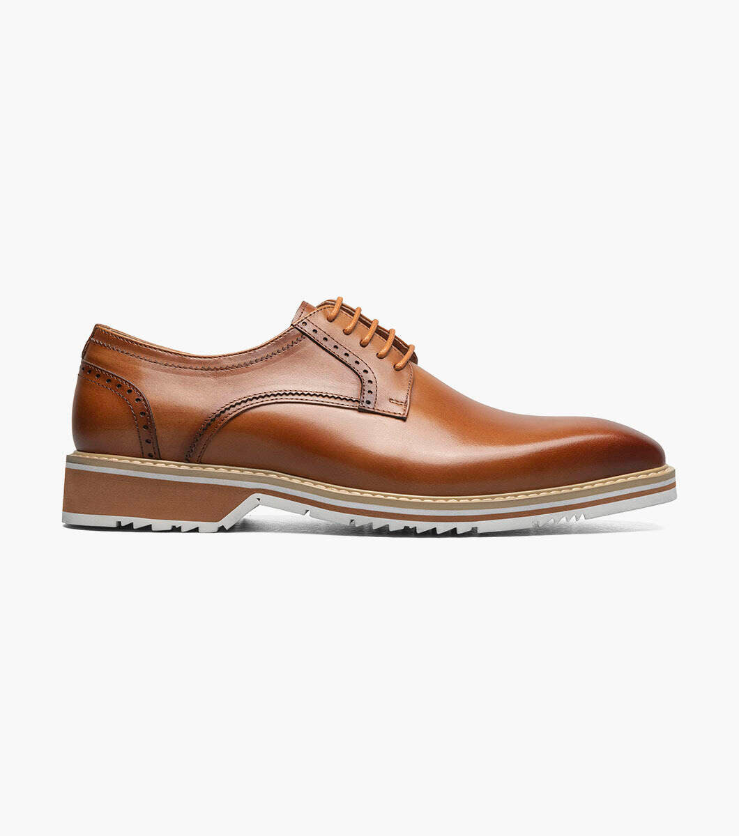 Stacy Adams Barringer 25722-240 Plain Toe Oxford Tan
