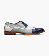 Stacy Adams Gallinari 25660-469 Wingtip Lace Up Dark Blue Multi