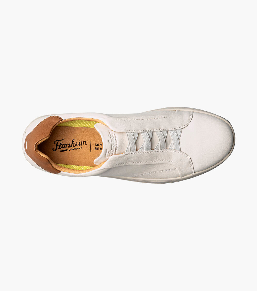Florsheim 14457-113 Monopoli Elastic Lace To Toe Sneaker Cream