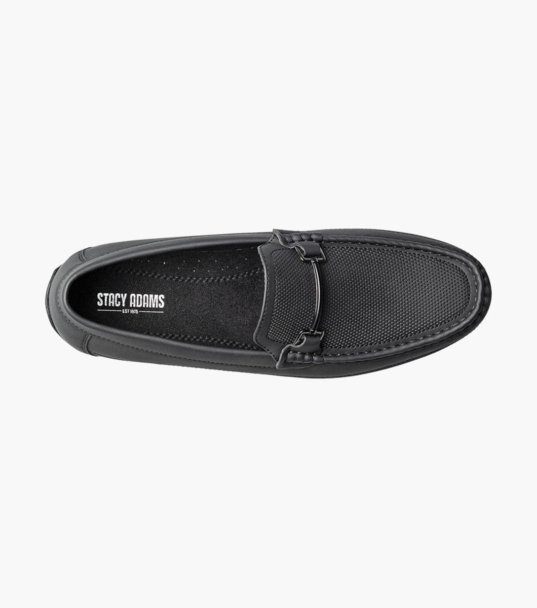 Stacy Adams 25760-001  Colton  Moc Toe Bit Slip On Black