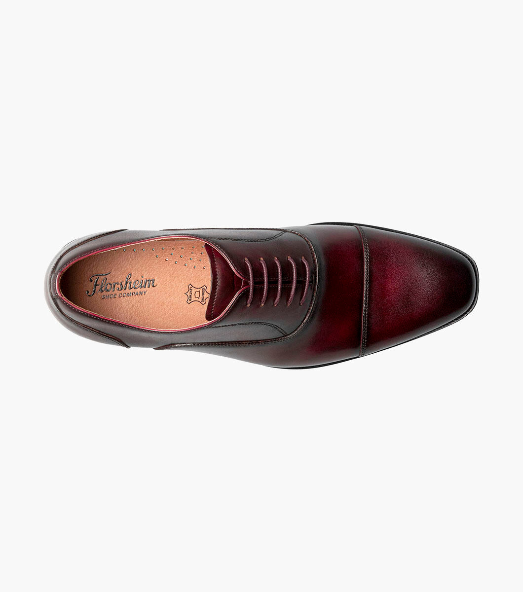 Florsheim 14447-601 Sorento Lux  Cap Toe Balmoral Oxford Burgundy