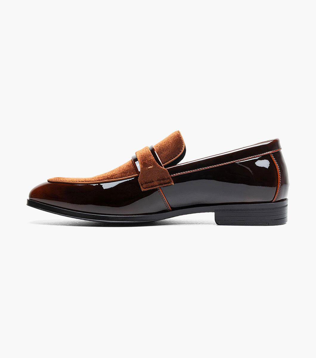 Stacy Adams 25686-200 Spratley Moc Toe Saddle Slip On Brown