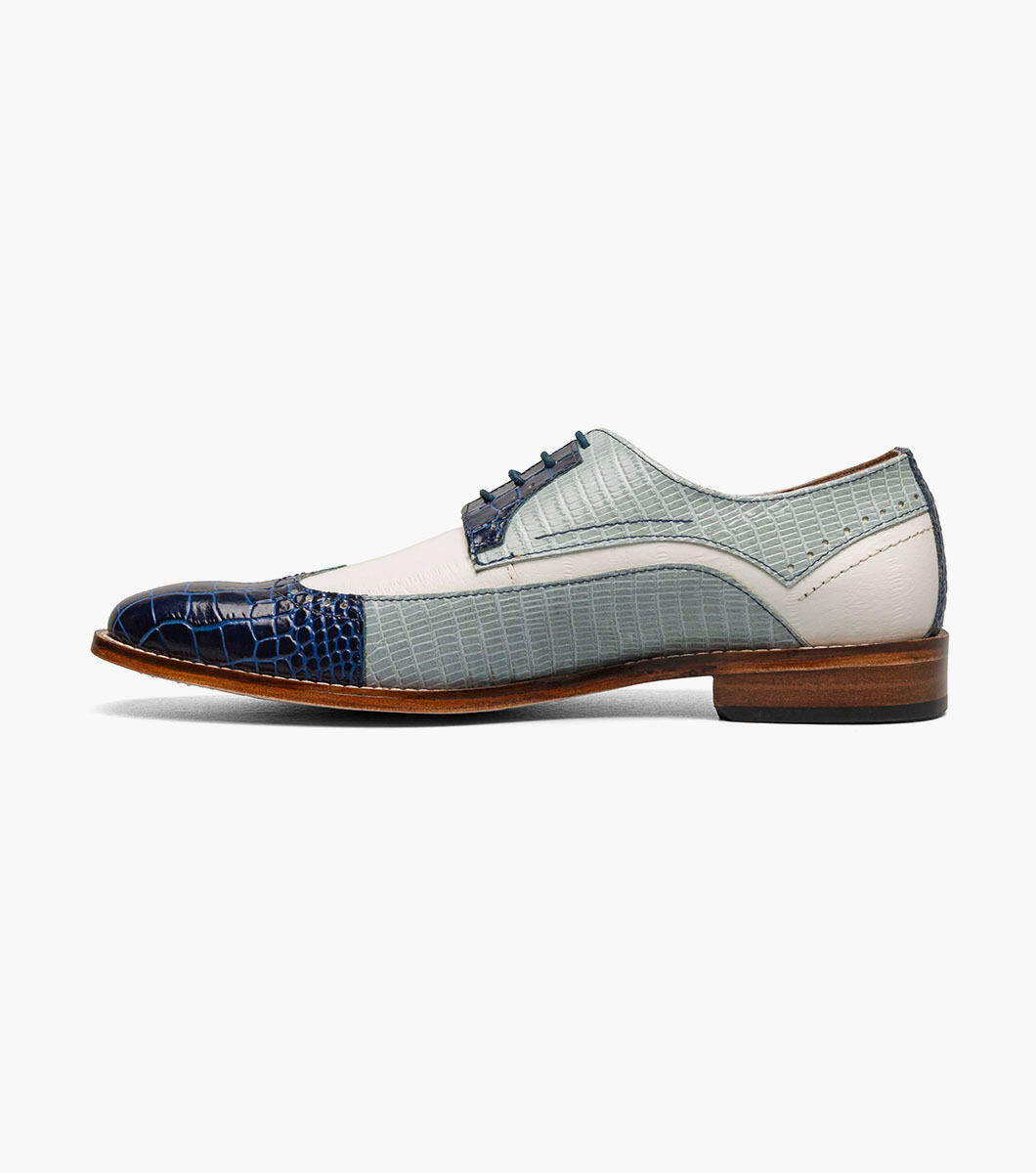 Stacy Adams Gallinari 25660-469 Wingtip Lace Up Dark Blue Multi