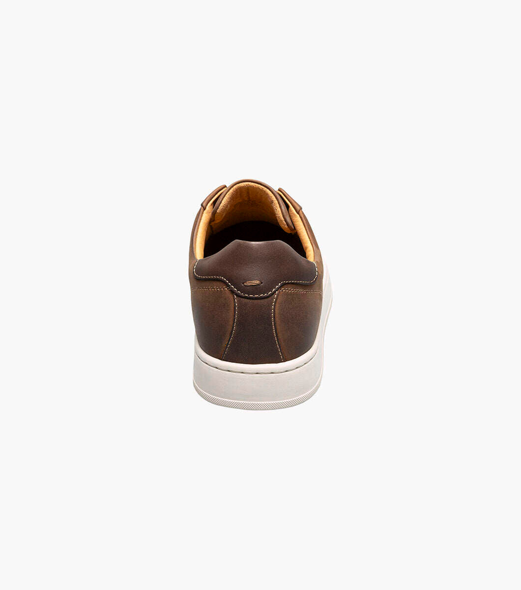 Florsheim 14457-215 Monopoli Elastic Lace To Toe Sneaker Chocolate Brown