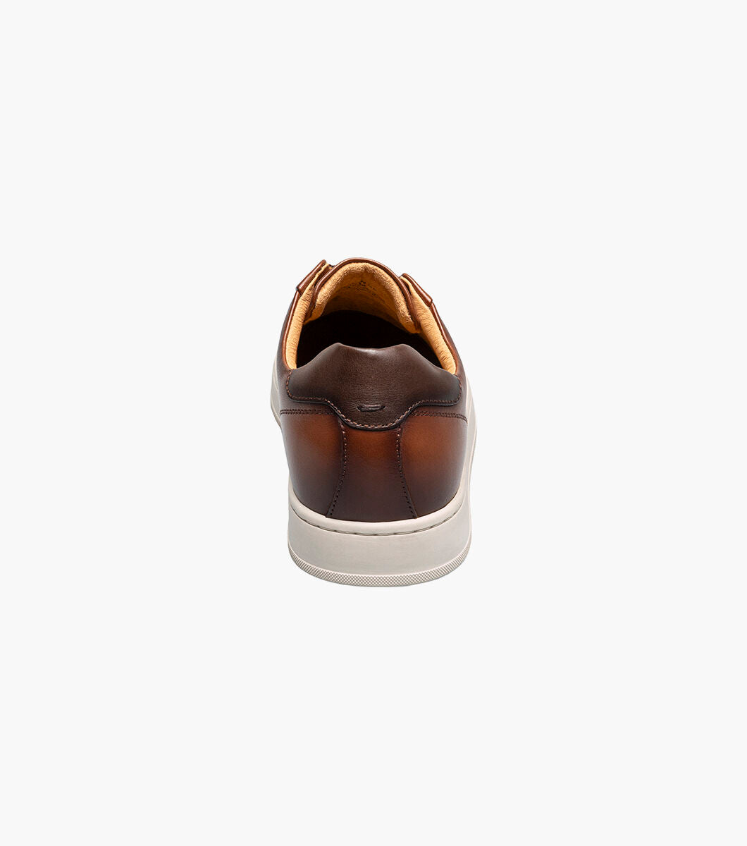 Florsheim 14457-229 Monopoli Elastic Lace To Toe Sneaker Cognac Multi