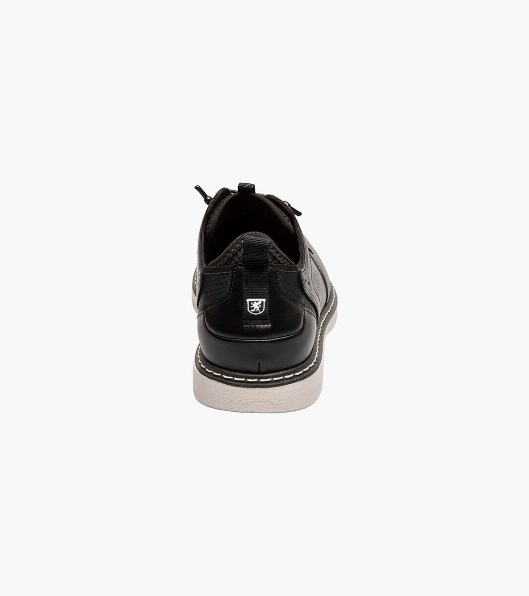 Stacy Adams Sync 25662-001 Plain Toe Elastic Lace Up Black