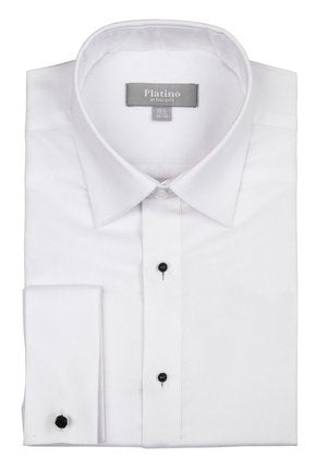 Platino 1700R Tuxedo Shirt White