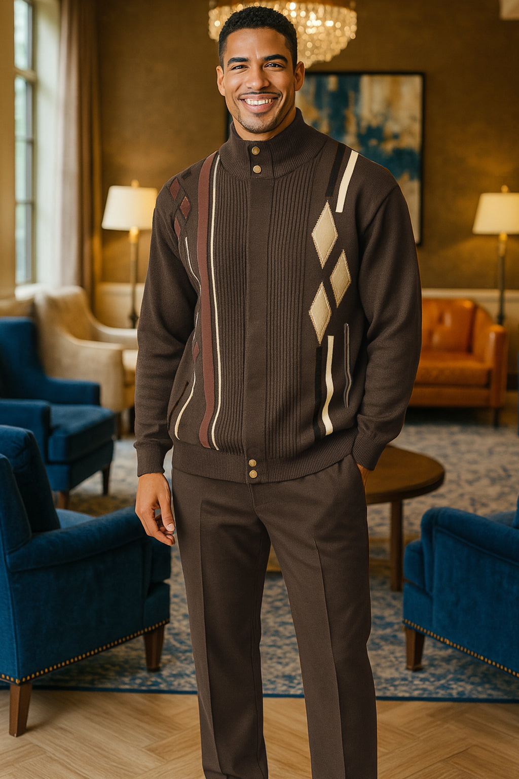Silver Silk 11009 Sweaters Brick