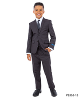 Perry Ellis  PB363 5 pieces Kids Suits  Dark Grey