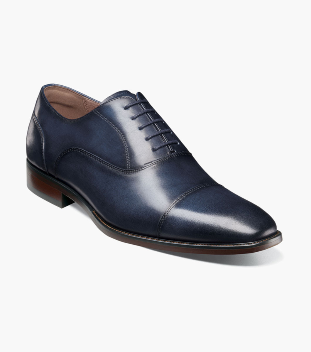 Florsheim 14447-410 Sorento Lux Cap Toe Balmoral Oxford Navy