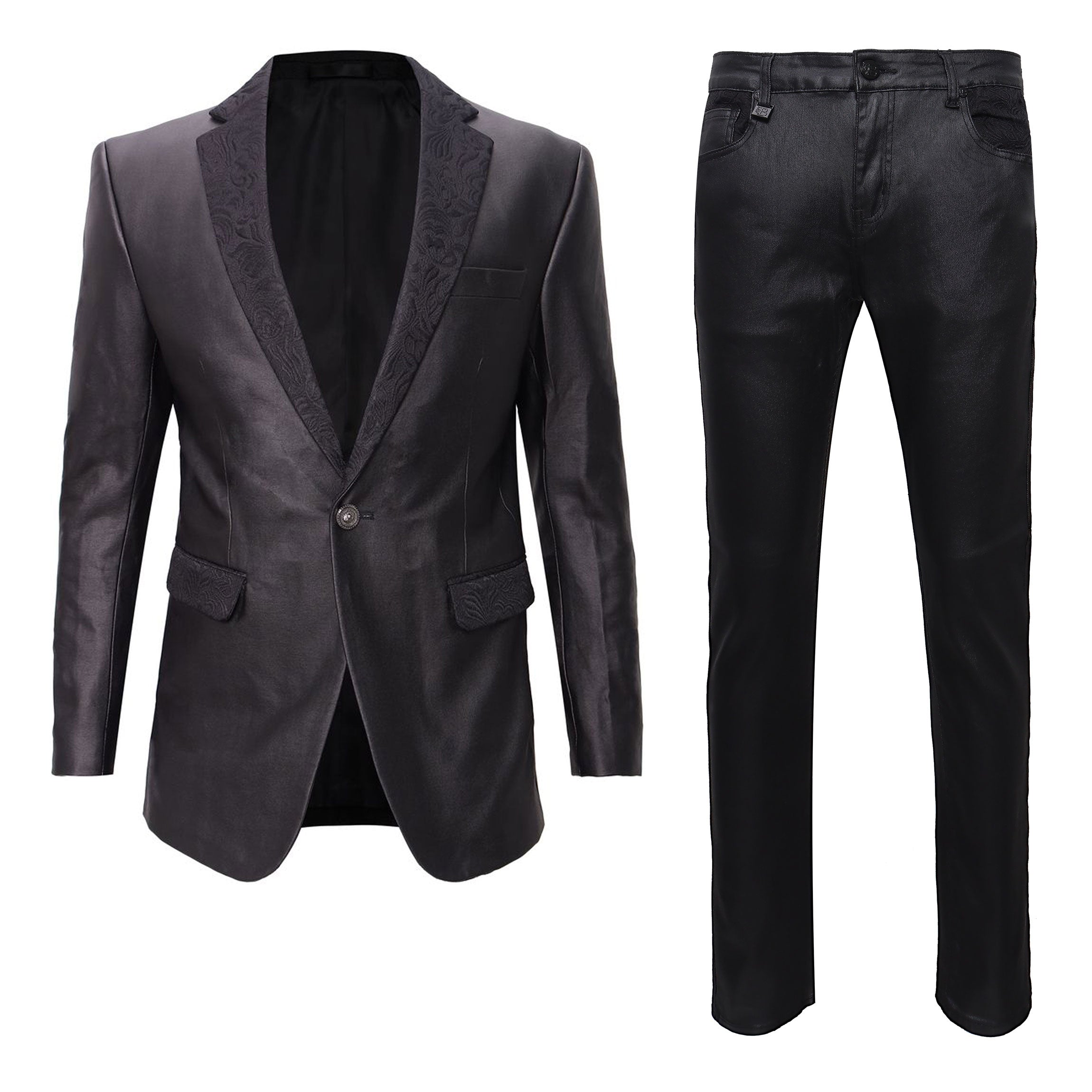 Midnight Sculpt + Crisp Creation Pants SET - BLACK