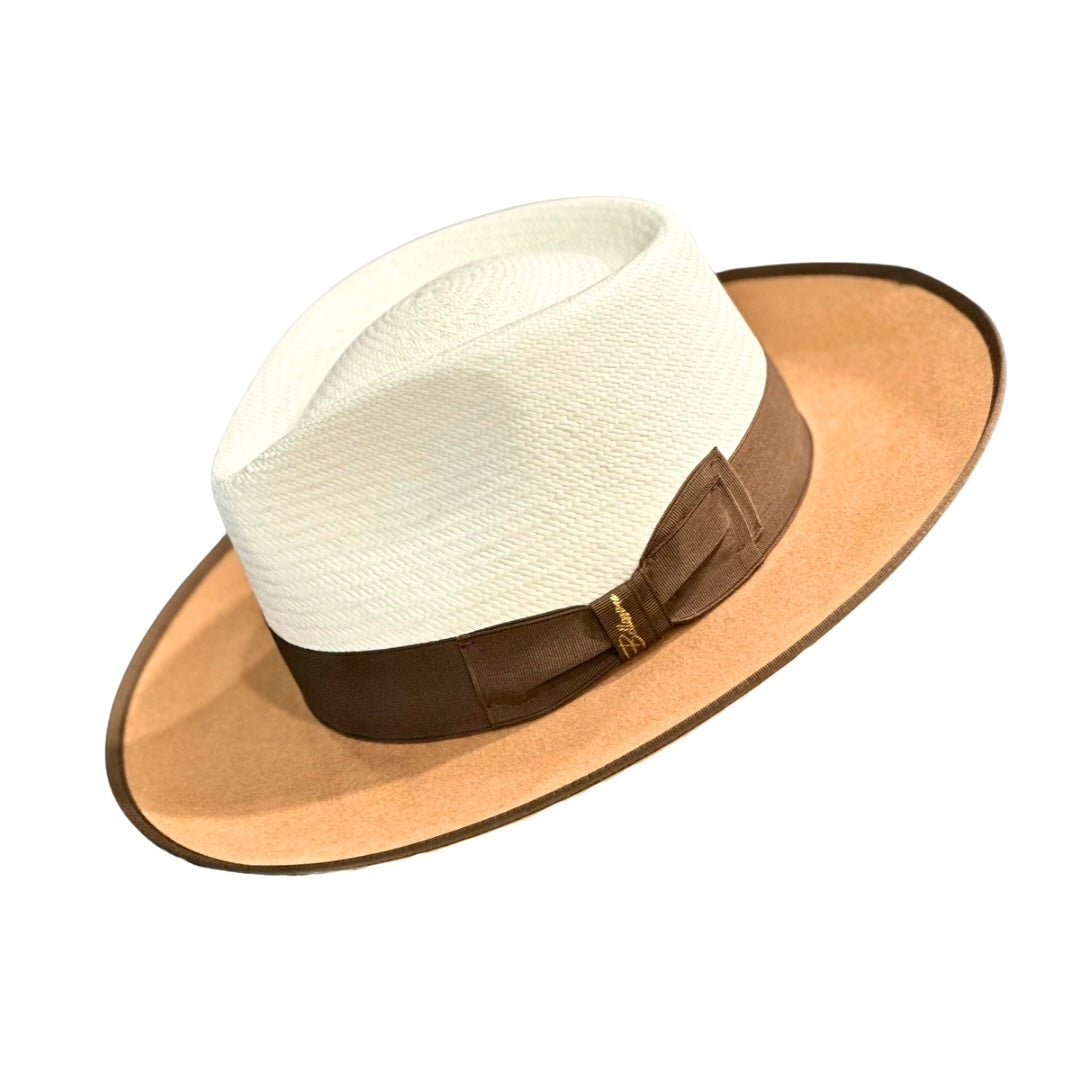 Bellissimo Exclusive Panama and Felt Two Tone Fox [Camel]