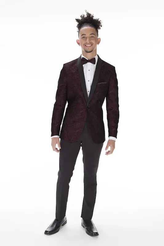 Mark Of Distinction Aries Jacket Burgundy