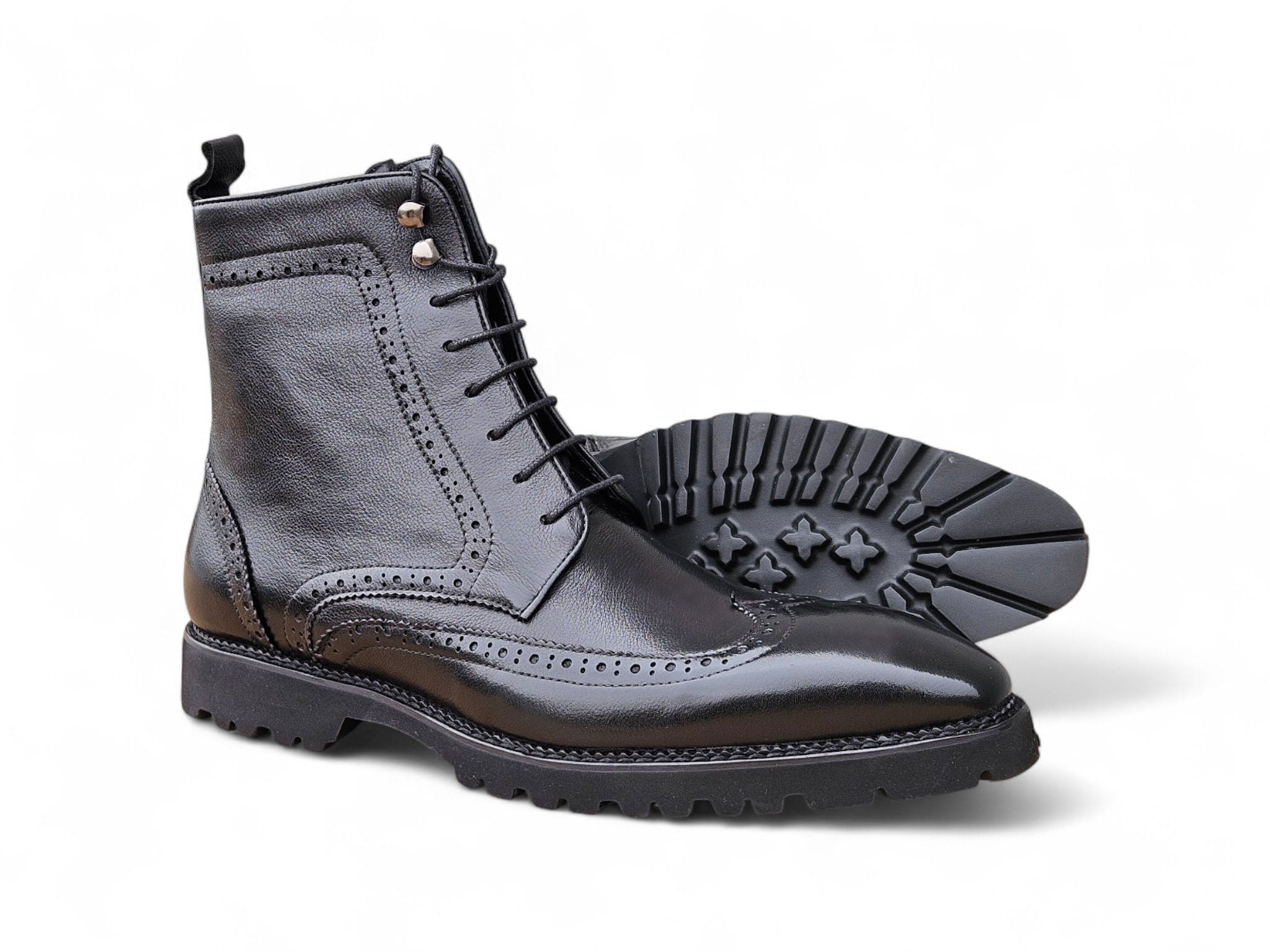 Hudson Wingtip Boot Lug Sole