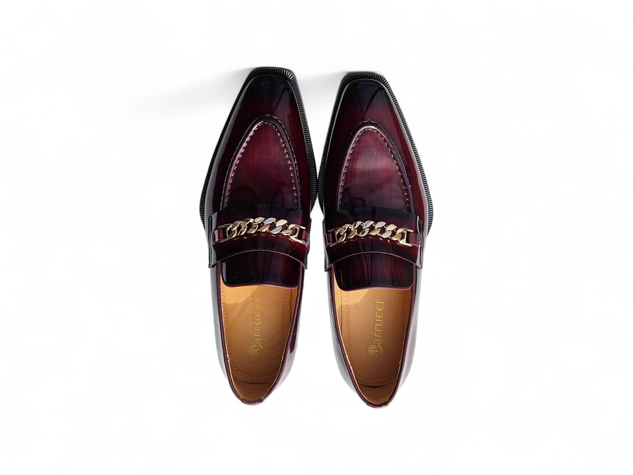 Amber Patent Leather Chain Loafer