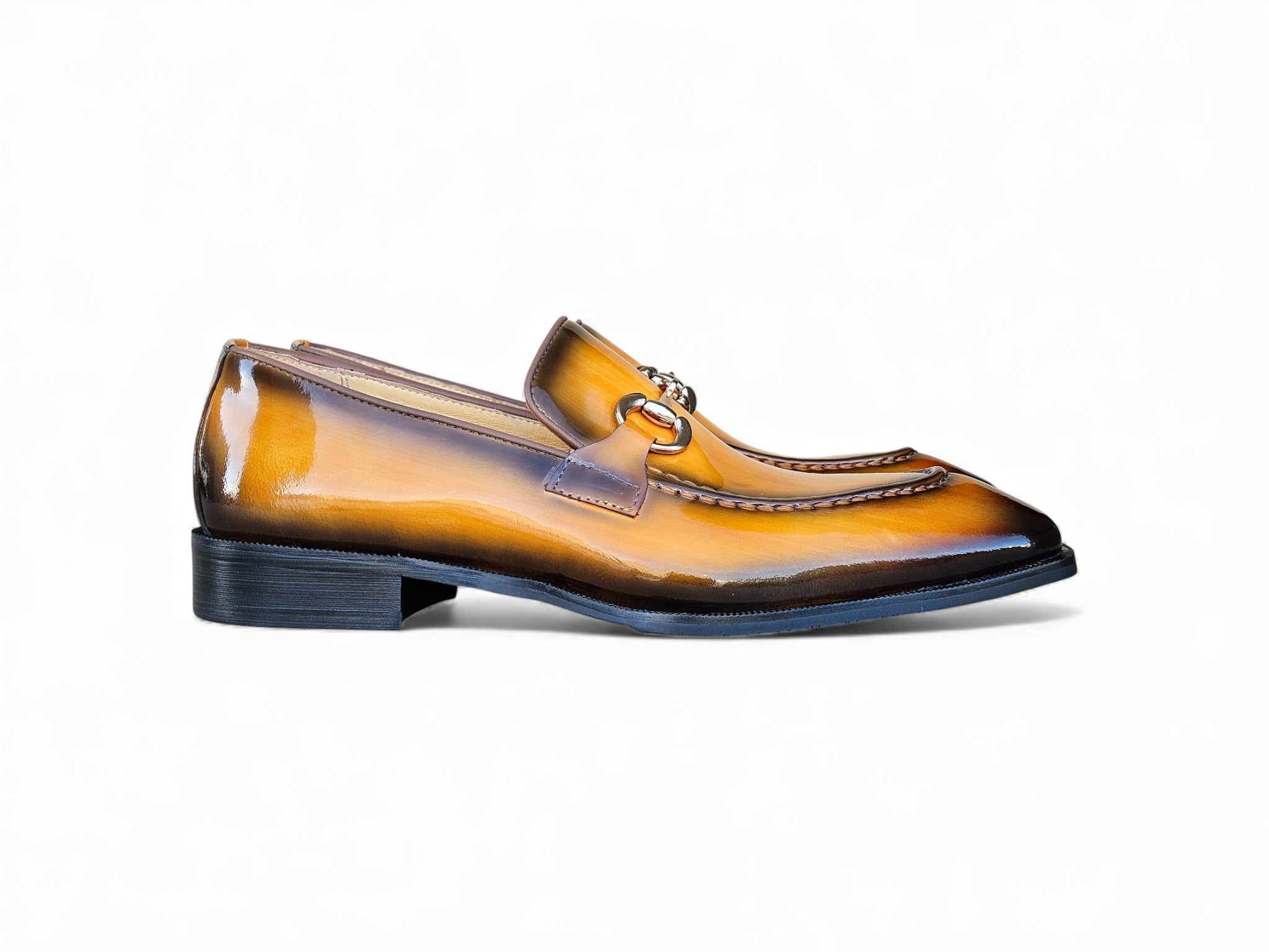 Patent Leather Buckle Loafer