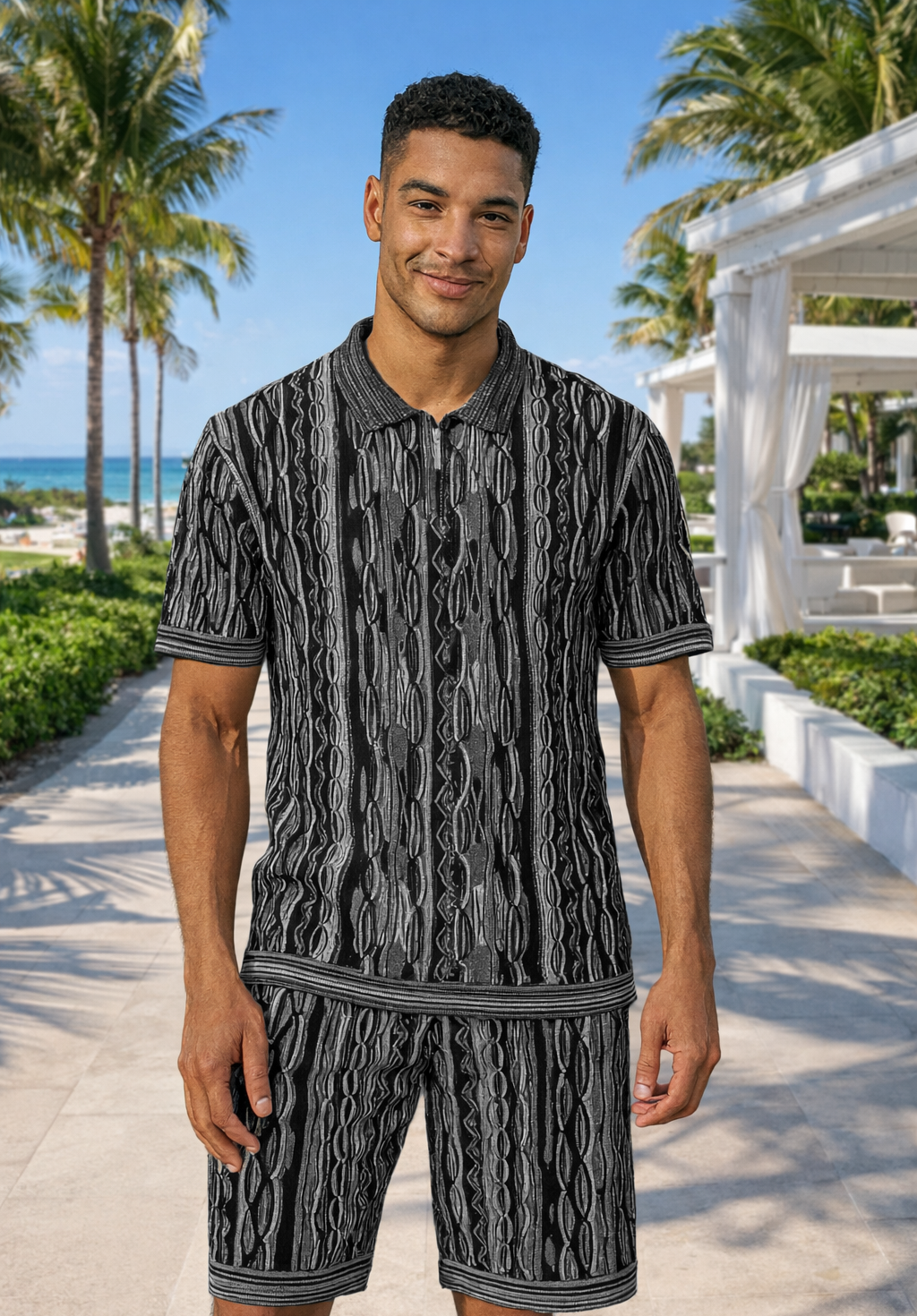 Stacy Adams 21034 Short Set Black