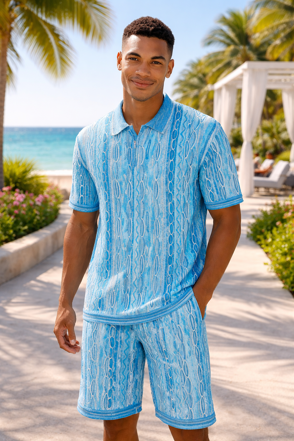 Stacy Adams 21034 Short Set Turquoise