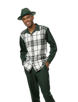 Montique 2355 Long Sleeve Two Piece Set Green
