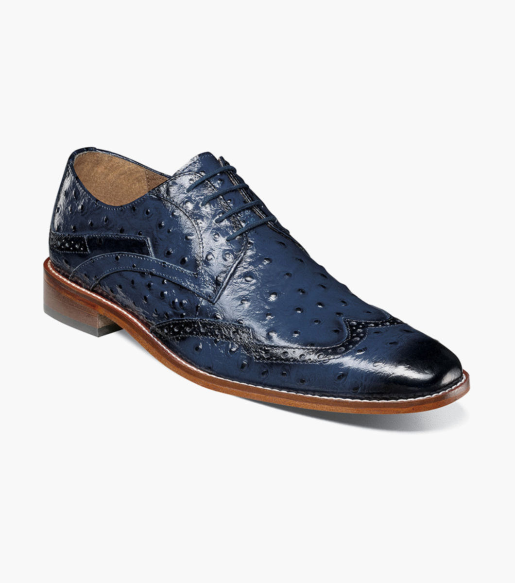 Stacy Adams 25537-400 Gennaro Wingtip Oxford BLUE