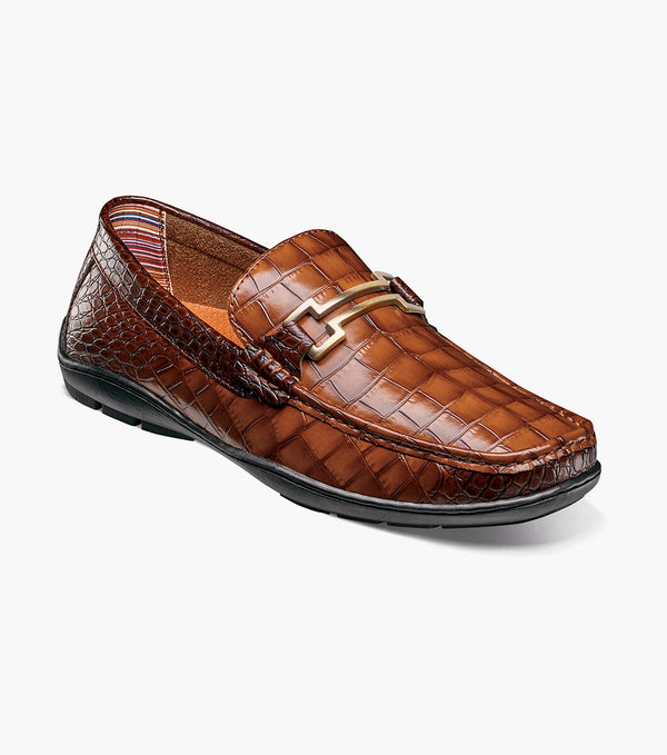 Stacy Adams 25703-221  Embrey Moc Toe Bit Slip On Cognac