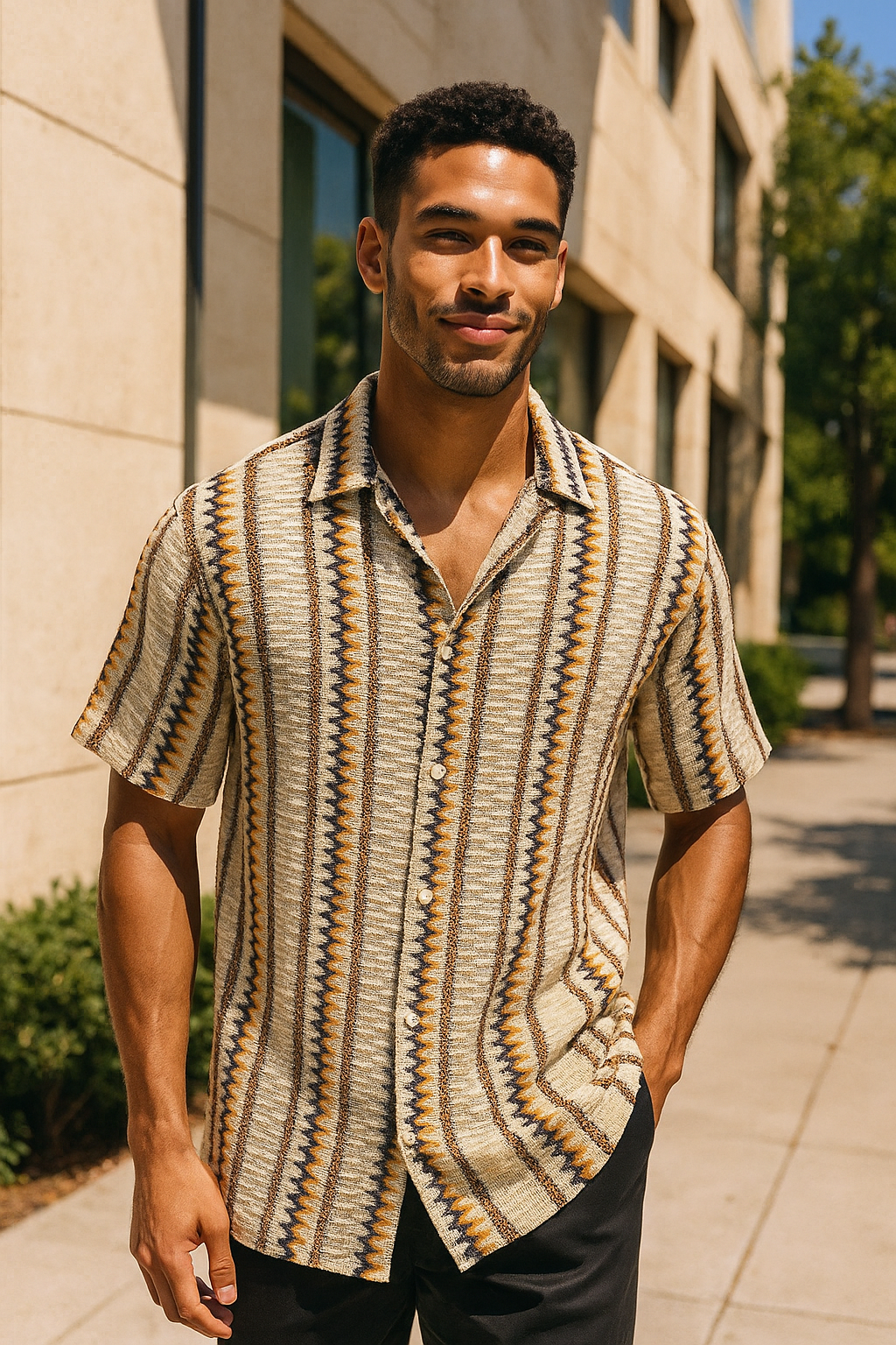 Stacy Adams 27202 Novelty Shirt Multi