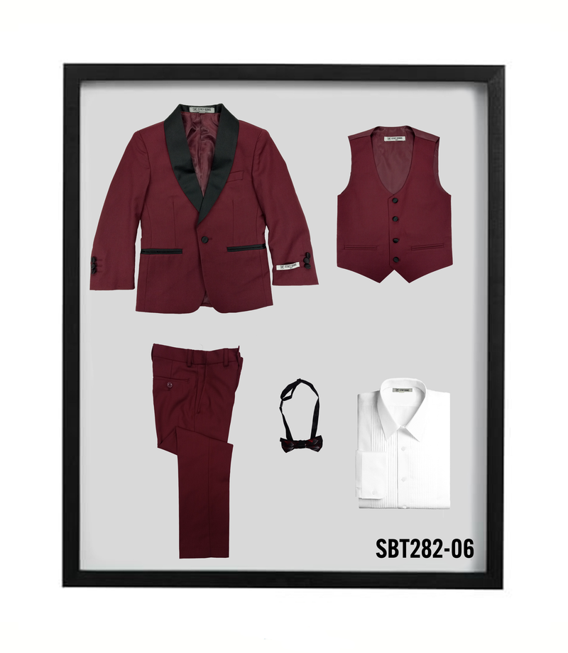 Stacy Adams SBT282/6  Boys Tuxedo Burgundy