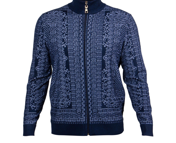 Prestige SW-556 L/S Full Zip Sweater Navy