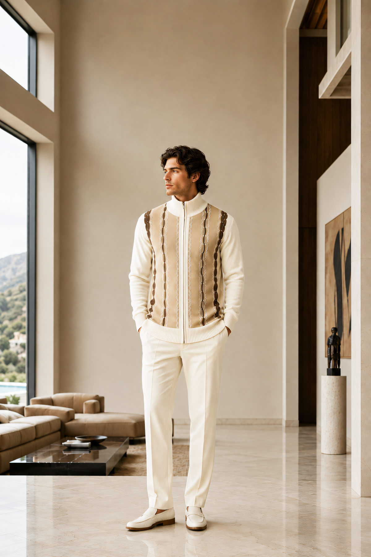 Silver Silk 31001 Sweater Cream