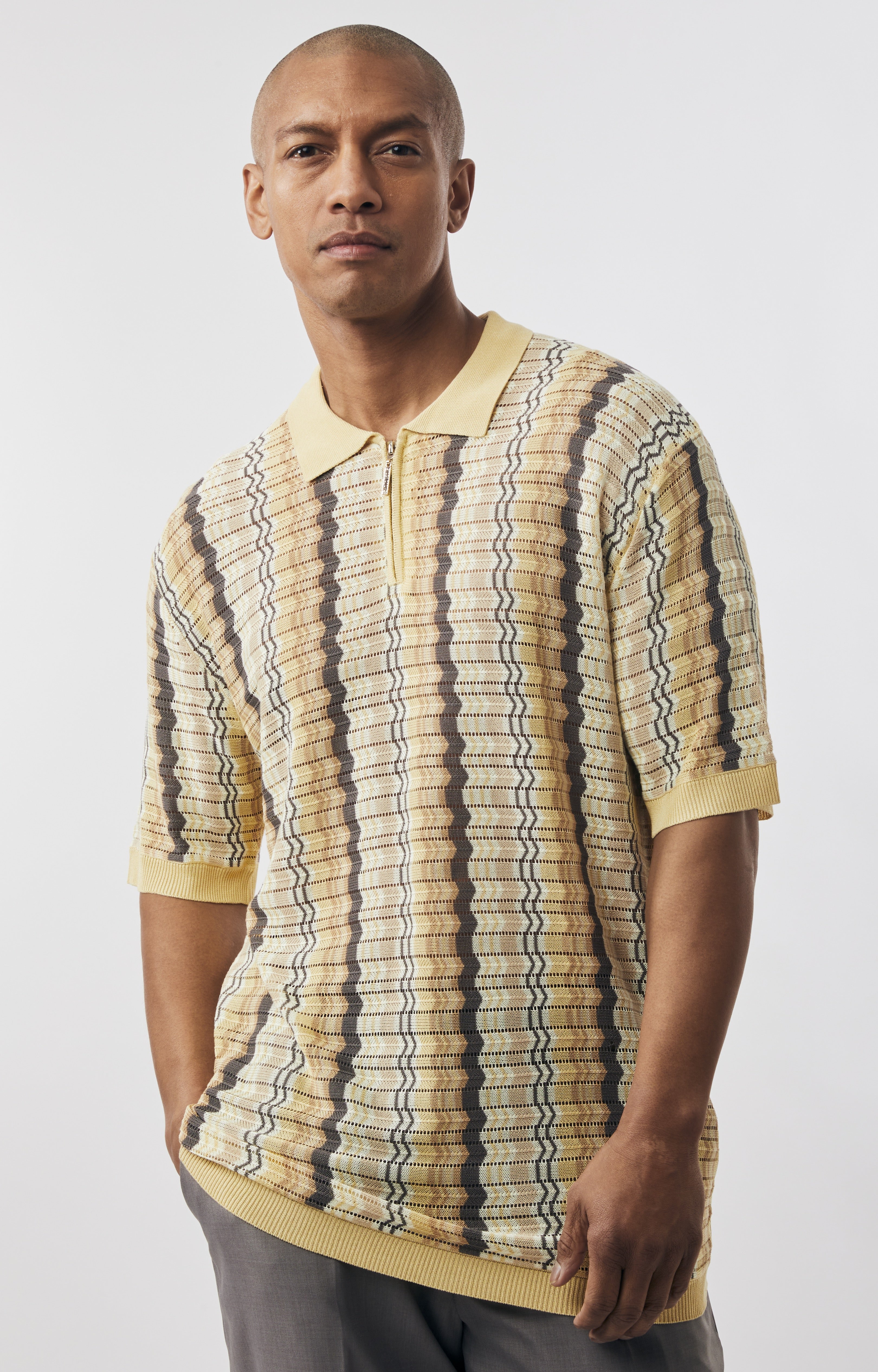 Stacy Adams 71054 Short Sleeve Knit Honey