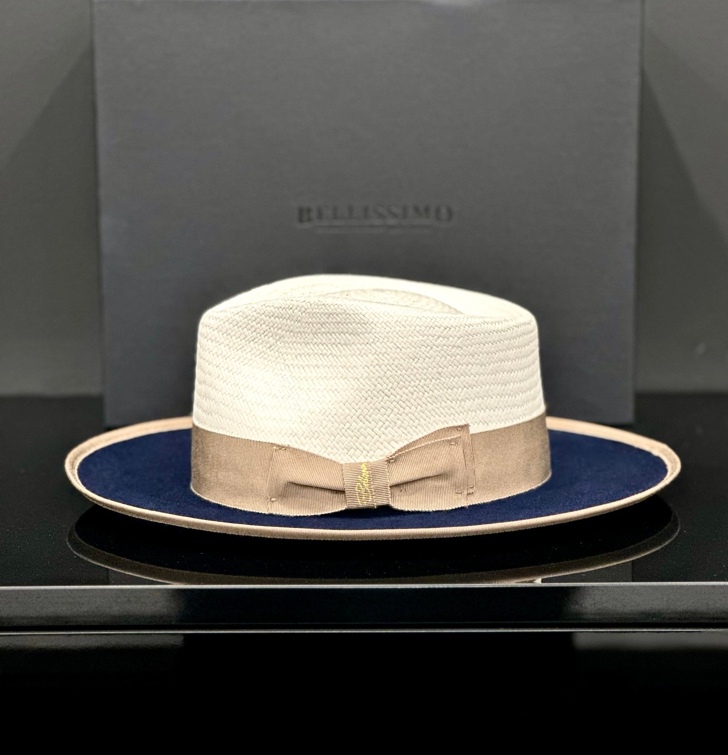 Bellissimo Exclusive Panama and Felt Two Tone Fox [Sapphire Blue]