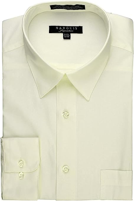 Marquis 009 Dress Shirt Regular Fit Ecru – Napoly Menswear