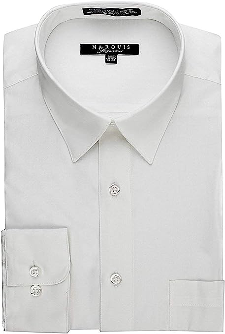 Marquis 009 Dress Shirt Regular Fit White – Napoly Menswear