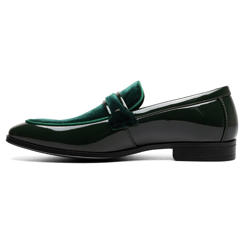 Stacy Adams 25686-300 Spratley Moc Toe Saddle Slip On  Green