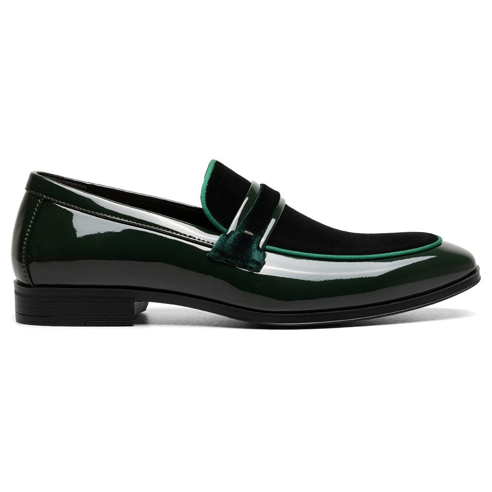 Stacy Adams 25686-300 Spratley Moc Toe Saddle Slip On  Green