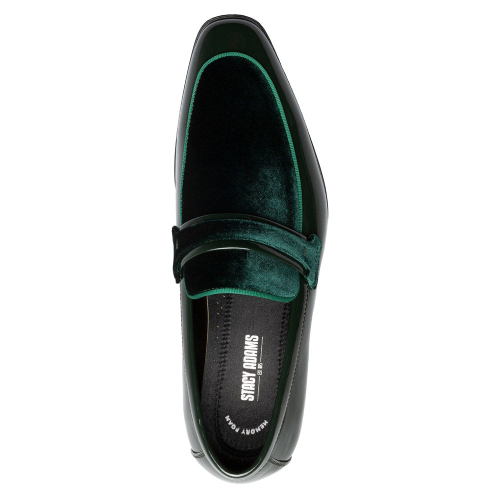 Stacy Adams 25686-300 Spratley Moc Toe Saddle Slip On  Green